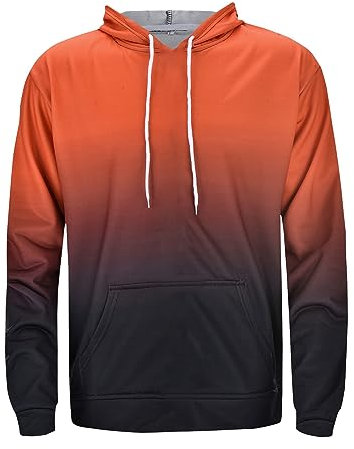 Oversized Tshirt Herren Herren Hemd Kurzarm Langarmshirt Herren Strickjacken Für Herren Sweatjacke Herren Cardigan Herren Kapuzenpullover Herren Sweatshirt Herren Hoodie Damen Oversize（5-Orange,M）