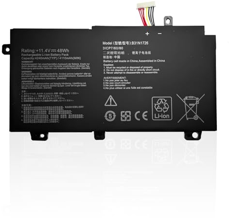 szyuya B31N1726 11.4V 48Wh Batterie per computer portatili ASUS TUF Gaming FX504 FX504G FX504GD FX504GE FX504GM FX505 FX505DT FX505DV FX505DU Series