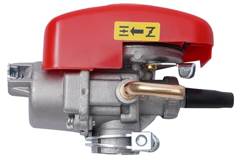 Queeucaer 100CC 2 Takt Motorisierte Gas Moteur， Benzin Bike Motor Kits Elektro Ebike Conversion Thumb für die meisten Fahrräder, 3,2 kW / 5500 U/min, Kict startet, 5 L / 100 km