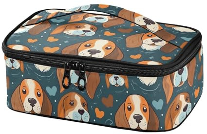 Small Lunch Bag Beagle Dog Cartoon Insulated Mini Lunch Box for Women Men Kids Thermal Cooler Bags Handle for Picnic Work School