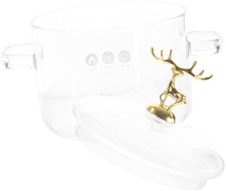 Alipis Glastopf Zum Kochen Für Küche Für Suppe Zum Kochen Für Zuhause Glasuppentopf Topf Mit Deckel Für Hause Kochtopf Haushalt Kochtopf Aus Glas Für Küche Für Zuhause Glastopf