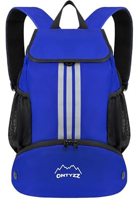 ONTYZZ Wasserdicht Rucksack mit Kordelzug Sportrucksack mit Schuhfach Multifunktionaler Tagesrucksack für Gym Yoga Schwimmen Strand Tanzen Basketball Volleyball Fußball Tasche