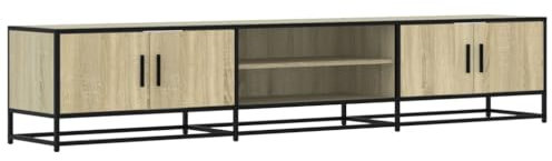 vidaXL Meuble TV chêne Sonoma 210x35x41 cm Bois d'ingénierie, Support TV, Buffet TV, Meuble multimédia, Banc TV, Meuble HiFi, Centre de Divertissement
