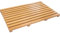 RIXI-Rectangular Wooden Bath Mat | Bamboo Bath Mat | Bath Mats For Bathroom, Outdoor Shower & Spa | 53L x 33W x 2.4cm Anti Slip Rubber Feet Duck Board Wooden Shower mats Multipurpose