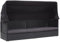 Utiny Sonneninsel Gartensofa Outdoor-Sofabett mit Dach Poly-Rattan Schwarz 205 x 62 x 124 cm Gartensofa Baldachin