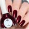 Mirror Dark Red Nail Polish – Holographic Shine, Quick Dry, Long-Lasting, Chip-Resistant, No UV Needed, Vegan Pastel Varnish for DIY Nail Art & Manicure