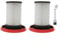 Gettimore HEPA Filter Set Replacement for Bosch Unlimited for Gen2 Series 8 Vacuum Cleaner, ABS and HEPA Filter Cloth Spare Part(2 PACK)