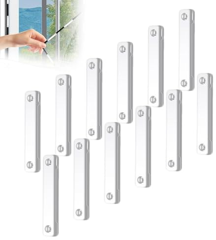 12pcs Magnetischer Fenster Insektenschutz,fliegengitter Fenster Magnetisch,magnetstreifen Fliegengitter, DIY Magnet Fliegengitter Fenster Ohne Bohren, Für Küche Wohnzimmer Balkon-B-12pcs
