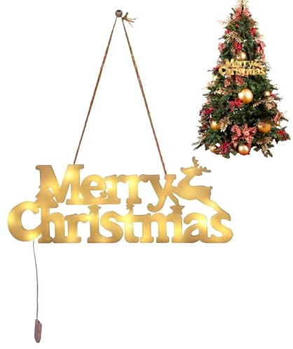 Renchey Weihnachtslicht Schriftzug Leuchtbuchstaben | Weihnachts Fensterdekoration Beleuchtung Deko | Festliche Laternen Deko Für Versammlungen Indoor Party Zuhause Aktivitäten Festival Outdoor