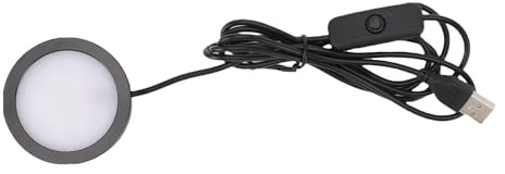 Fabater Aluminium-Unterbau-LED-Rundleuchte, Ultraflacher Strahler, USB-Stecker in 5 V, für Schlafzimmer, Küche