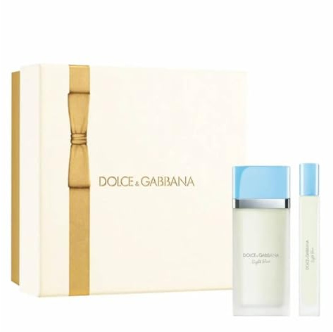 Dolce e Gabbana Light Blue Geschenkbox für Damen, Eau De Toilette, Spray 50 ml und Reiseduft, Eau De Toilette 10 ml