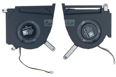 Ventola Di Raffreddamento For Laptop, Compatibile Con Asus TUF Gaming FX517ZR FX517ZM RTX 3060 RTX3070TI, Ventole Di Raffreddamento CPU GPU 12V 13NR0990T01021 13NR0990T02021(CPU GPU Fan)