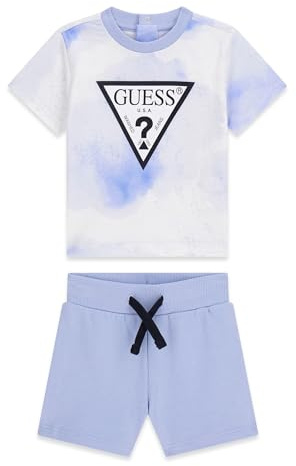 GUESS Baby-Jungen Eco Kurzarm-T-Shirt und Active Shorts, 2-teiliges Set