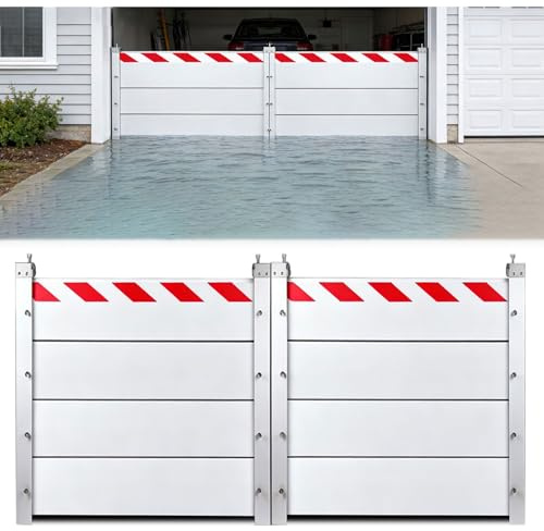 Alluminio Paratia Antiallagamento 100x40cm Barriera Contro Le Inondazioni Barriera Antiallagamento Cancello Garage Porta Barriera di Protezione Contro Le Inondazioni