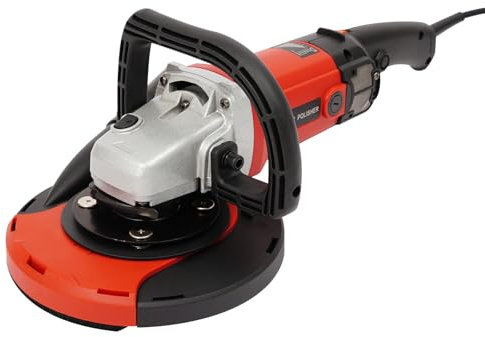 1580W Betonschleifer Winkelschleifer, Schleifmaschine 600–3000 U/min, 6 Gänge Drehzahlregelung, Ideal für Beton, Zementböden, Wände