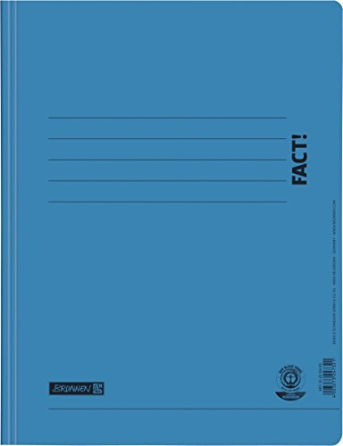 Brunnen Baier & Schneider Brunnen 102010456 Schnellhefter A4, FACT!, aus Recyclingkarton) türkis