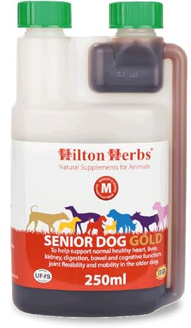 Hilton Herbs Gold 250 ml Flacon Complément Alimentaire Chien Âgé