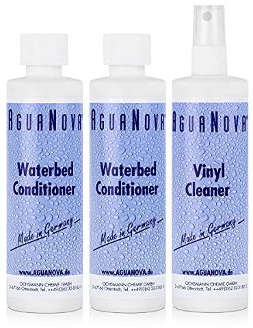 Agua Nova 2 Large Bottles Waterbed Conditioner and One Bottle of Cleaner by Agua Nova