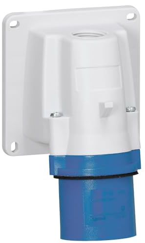 Legrand P 17 Tempra Pro Leistungssteckverbinder Stecker Blau 2P+E, 250 V / 16A IP44, Packung a 5 Stück