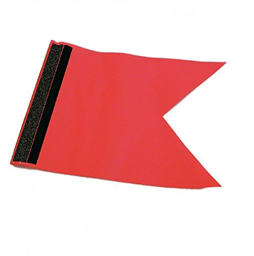 Bandiera di protesta, ca. 170 x 235 mm, con chiusura in velcro, colore: rosso