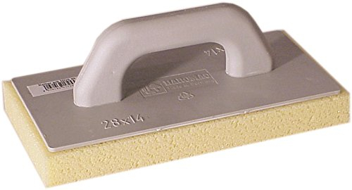 HAROMAC Schwammreiber 280×140 mm | Saugstarker Hydro-Schwamm (30 mm) | Reibebrett zum Reinigen, Glätten & Strukturieren von Putz & Fliesen | Made in Germany | Profiqualität