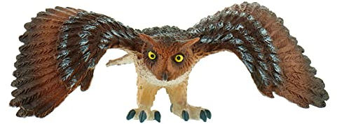 Bullyland 69396 - Spielfigur Uhu, ca. 12,3 cm große Tierfigur, detailgetreu, PVC-frei, ideal als kleines Geschenk für Kinder ab 3 Jahren