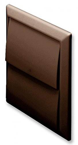 Domus 44910B 100mm Outlet with Gravity Flaps-Brown