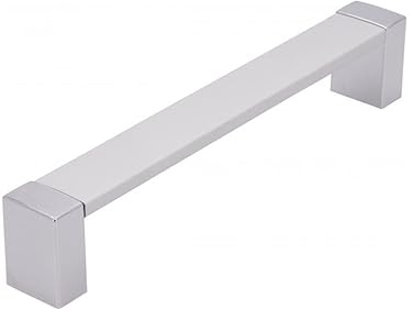 SIRO Möbelgriff Adendorf, Modern, Aluminium - Kunststoff silber natur matt galvanisiert chrom glänzend, 172 mm x 30 mm x 21 mm, LA 160 mm, 2156-172AL1G1