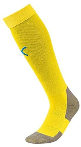 PUMA Herren Team Liga Socks Core Stutzen, Cyber Yellow-Electric Blue Lemonade, 39-42 (Herstellergröße: 3) EU
