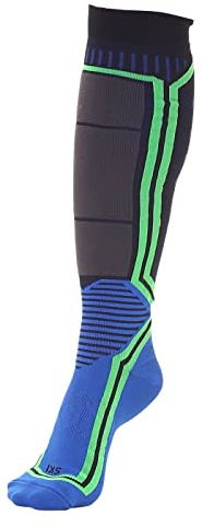 MICO Socke Ski Silber X Static, blau, XL