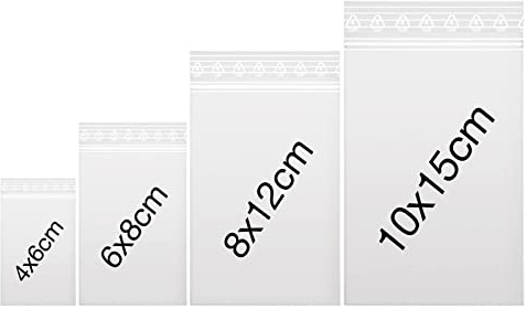 400 x Druckverschlussbeutel | Gleitverschlussbeutel 60 mµ | Zip Lock Bags | Schnellverschluß Tüten | Zip Verschlussbeutel | Polybeutel | Beutel Set mit 4 Größen von Anstore