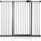 Safetots Extra Tall Metal Safety Gate Pressure Fit, 126.7cm - 134.3cm, Slate Grey, 104cm in Height, Extra Tall Stair Gate, Tall Baby Gate, Easy Installation
