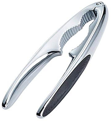 iMiMi Schiaccianoci per noci resistente, portatile, in lega di zinco con manico antiscivolo