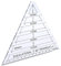 60 Grad Dreieck Quilten Lineal Quilten Vorlage Schablone Transparent Nähen Schneiden Handwerk Lineal DIY Tools