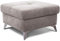 CAVADORE Polsterhocker Bali / Trendiger Sofahocker passend zum Ecksofa Bali / 72 x 46 x 72 / Beige-Grau