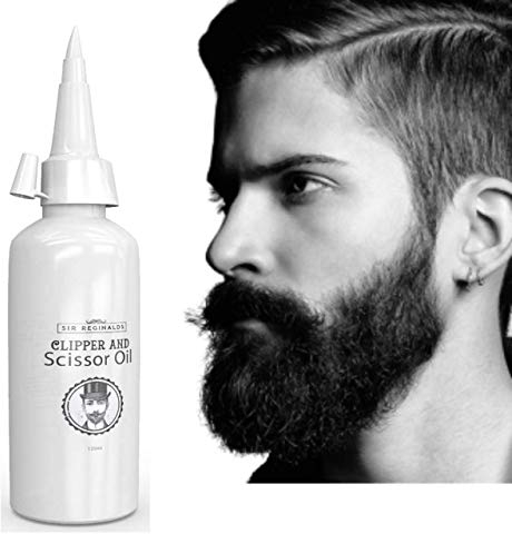 BIZINN Sir Reginalds Professional Scissor & Clipper Oil - 125ml, Suitable for All Scissors, Clippers & Trimmers, Made in The UK