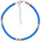 Bracelet de Cheville Perlé Pied Cheville Perles Colorées en Couches Bijoux de Plage Dété pour Femmes Filles (Bleu)