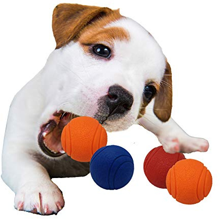 Pet Touch 2x 5cm Solid Core Rubber Ball HIGH BOUNCING Dog Toys Indestructible Virtually Tough Dog Toys Interactive Dog Toys Strong Rubber Balls for dogs (8 Balls)