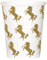 Boland - 10 GOBELETS Carton Licorne Party 21CL Blanc Or