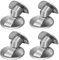 TOKPLNU 4 Pack Magnetic Door Stop, Heavy Duty Stainless Steel Magnetic Floor Door Stoppers Invisiable Adhesive Magnetic Door Holder Floor Mounted Outdoor Magnet Door Stopper