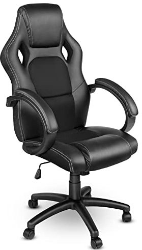 TRESKO Silla giratoria de Oficina Sillón de Escritorio Racing, Silla Gaming ergonómica, Cilindro neumático Certificado por SGS