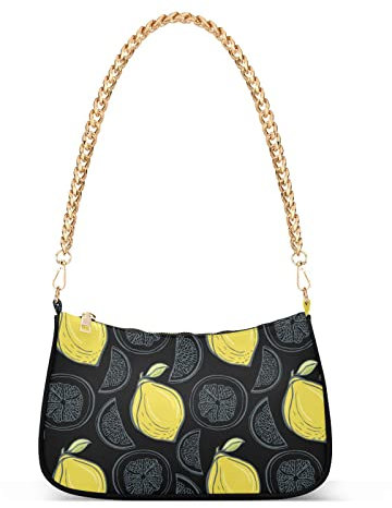 Borse a tracolla borsa da donna tote borse a tracolla carino giallo limoni catena borsa per le donne, Carino limoni gialli, Taglia unica