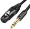 SHULIANCABLE Cavo XLR Femmina a Jack 6.35mm, bilanciato XLR femmina a jack TRS da 1/4 per Microfono, Amplificatore, Mixer (Female, 10M)