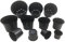 Oakland Gardens Premium Large Plastic Plant Pots for Outdoor Gardening - Set of 3 Litre Plant Pots x 10 Sturdy Planters
