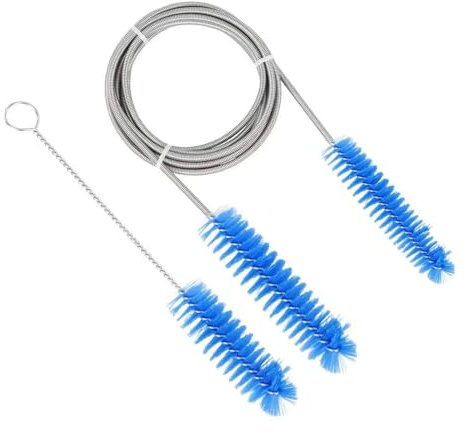 Yitaocity Universal CPAP Tube and Mask Cleaning Brush - Stainless Steel Cleaner for Hoses Wire Bristle Solution Portable, Flexible To Easily Clean Standard Tubing Kit (Blue), YT-70XC
