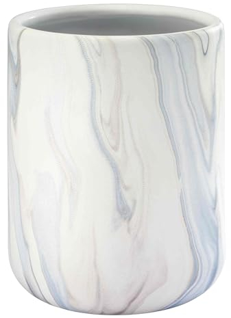 Avanti Linens Poubelle de salle de bain Essentials en résine, bleu