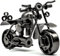 MEIYAXINWIN Retrò Modello Motocicletta, Moto Modello Decorazione Artigianale, Vintage Moto Modellos Decorazione, Modellos di Moto in Ferro, Moto Ornamento per Motociclisti