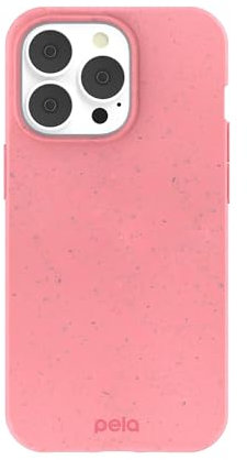 Pela Handyhülle für iPhone 13 Pro, Kaugummirosa, schützende Handyhülle, umweltfreundlich, kompatibel mit iPhone 13 Pro