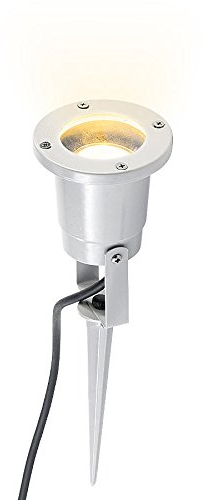 Luminea Pflanzstrahler: Indoor-Pflanzenstrahler, einflammig, GU10, Versandrückläufer (LED Erdspießstrahler, LED-Bodenstrahler, Pflanzen)