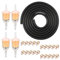 RAFIYU Manguera de Gasolina Kit, 2 m Ø 5mm Tubo Gasolina con 4 Filtros Gasolina 5 mm/8 mm, 20 Abrazaderas Manguera para Auto, Moto, Scooters, Desbrozadora, Cortadoras de césped, Motores Pequeños